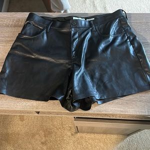 Leather Abercrombie Shorts